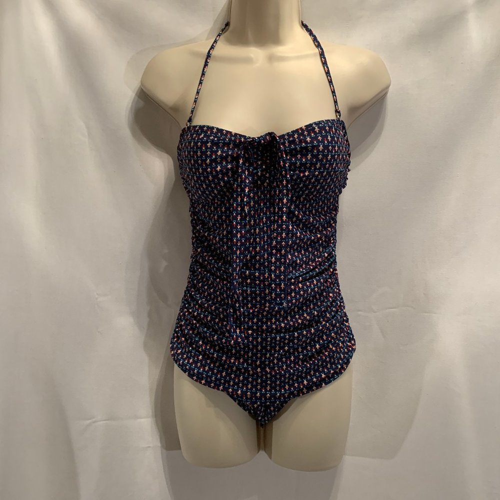 VM Swim Ruched Gathered Waist One Piece Swimsuit
